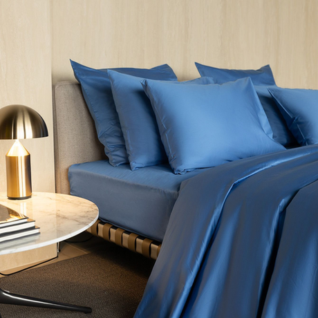 Пододеяльник в васильково-синем Mollen