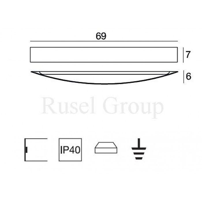 Настенный светильник Linea Light Curve LED 1147