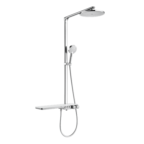 Душевая стойка Black&White Universe U7655 3 режима, серебристый хром