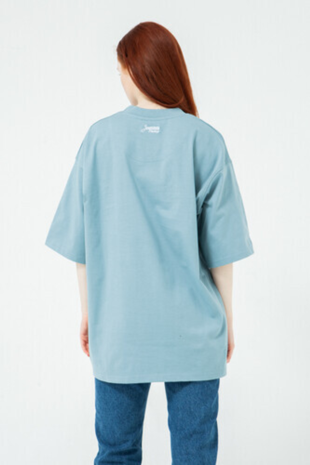 Футболка ЗАПОРОЖЕЦ Blank Loose Fit (Синий (Blue))