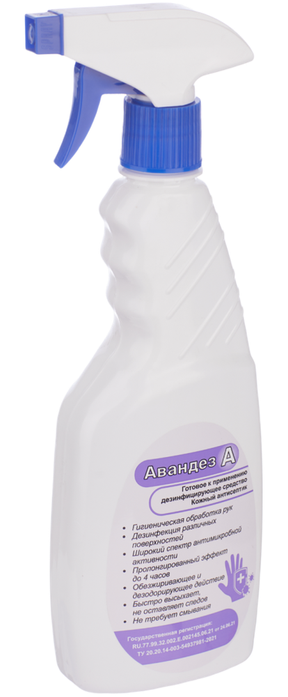 Кожный спиртовой антисептик Авандез - А, 500мл, ПЭТ - триггер, АВ - 363