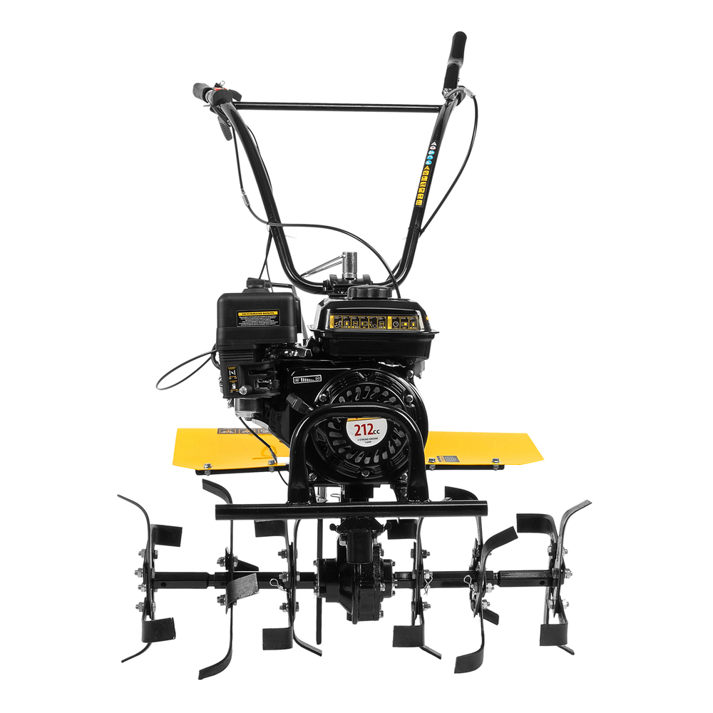 Мотоблок DPT-270X, 7 л.с., диск.сцеп, шир 90 см, глуб 35 см,фрез 3х4,ВОМ,скор 2В/1Н,кол 8" Denzel