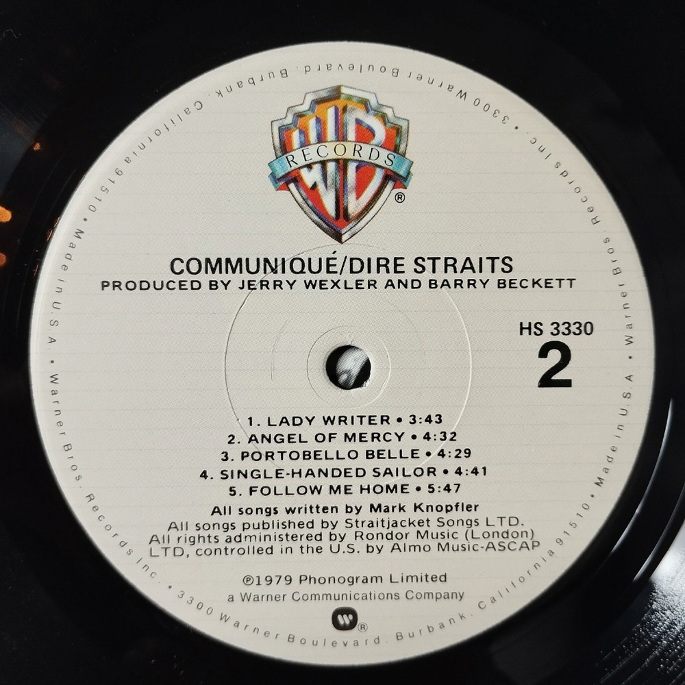 Винтажная виниловая пластинка LP Dire Straits Communique (USA 1979) (Shrink)