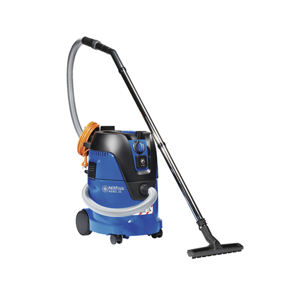 Пылесос для влажной и сухой уборки AERO 26-2L PC , 3600 л/мин, 1,25 кВт, 25 л, Nilfisk (Дания)