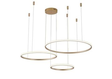 Светильник подвесной 120W 4000K ZRS.33325.75F матовое золото Ringolight Zortes