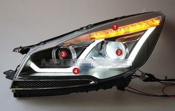 Передние биксеноновые фары Форд Куга V5 type