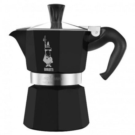 Bialetti Moka Express гейзерная кофеварка на 6 порций, черная