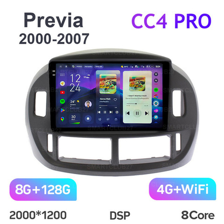 Teyes CC4 Pro 9" для Toyota Previa 2000-2007