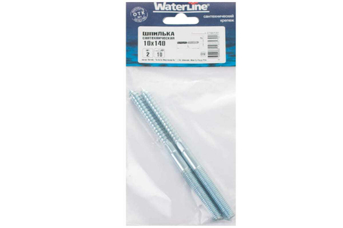ШПИЛЬКА WATERLINE САНТЕХНИЧЕСКАЯ 10Х140 2ШТ 336770/2744130