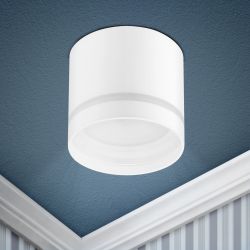 OL9 GX53 WH/WH Подсветка ЭРА Накладной под лампу Gx53, алюминий, цвет белый+белый