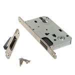 Замок врезной врезной, Apecs, 5300-M-NIS, магнит, без ручек и сердцевины, мат никель