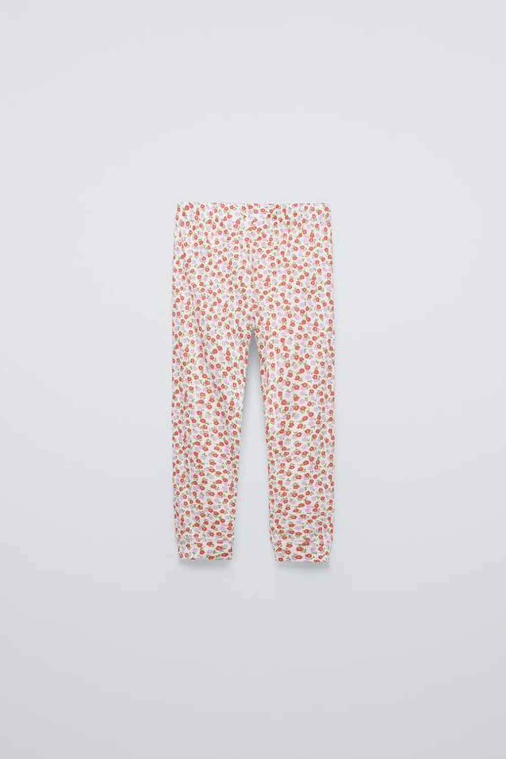 ZARA ПИЖАМА С ЦВЕТОЧНЫМ ПРИНТОМ, КОРАЛЛОВЫЙ