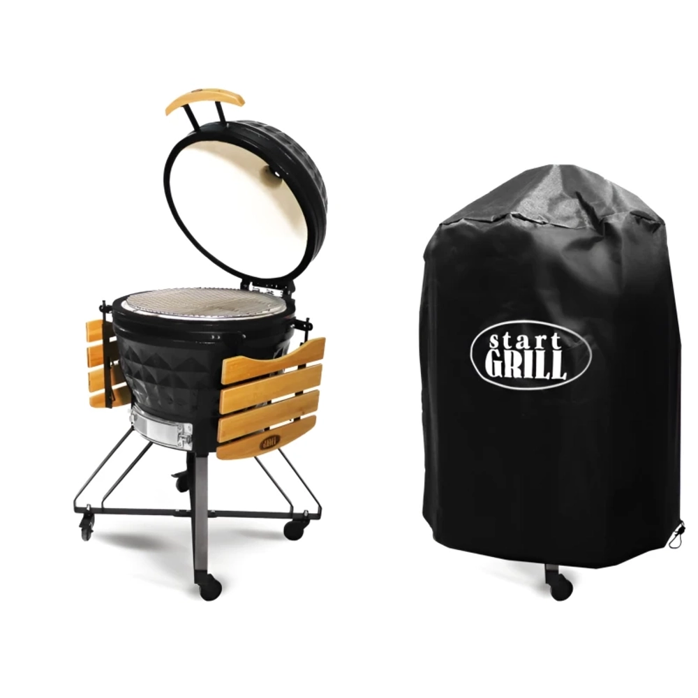 Start Grill SG 24 PRO керамический гриль 61 см / 24 дюйма (черный) SG24B