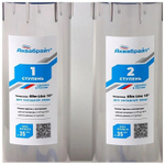 Фильтр для воды АКВАБРАЙТ магистральный, 3/4 ", 2-х ступенчатый, прозрачные корпуса, Slim Line 10, в комплекте кронштейн и ключ (АБФ-2 3/4)