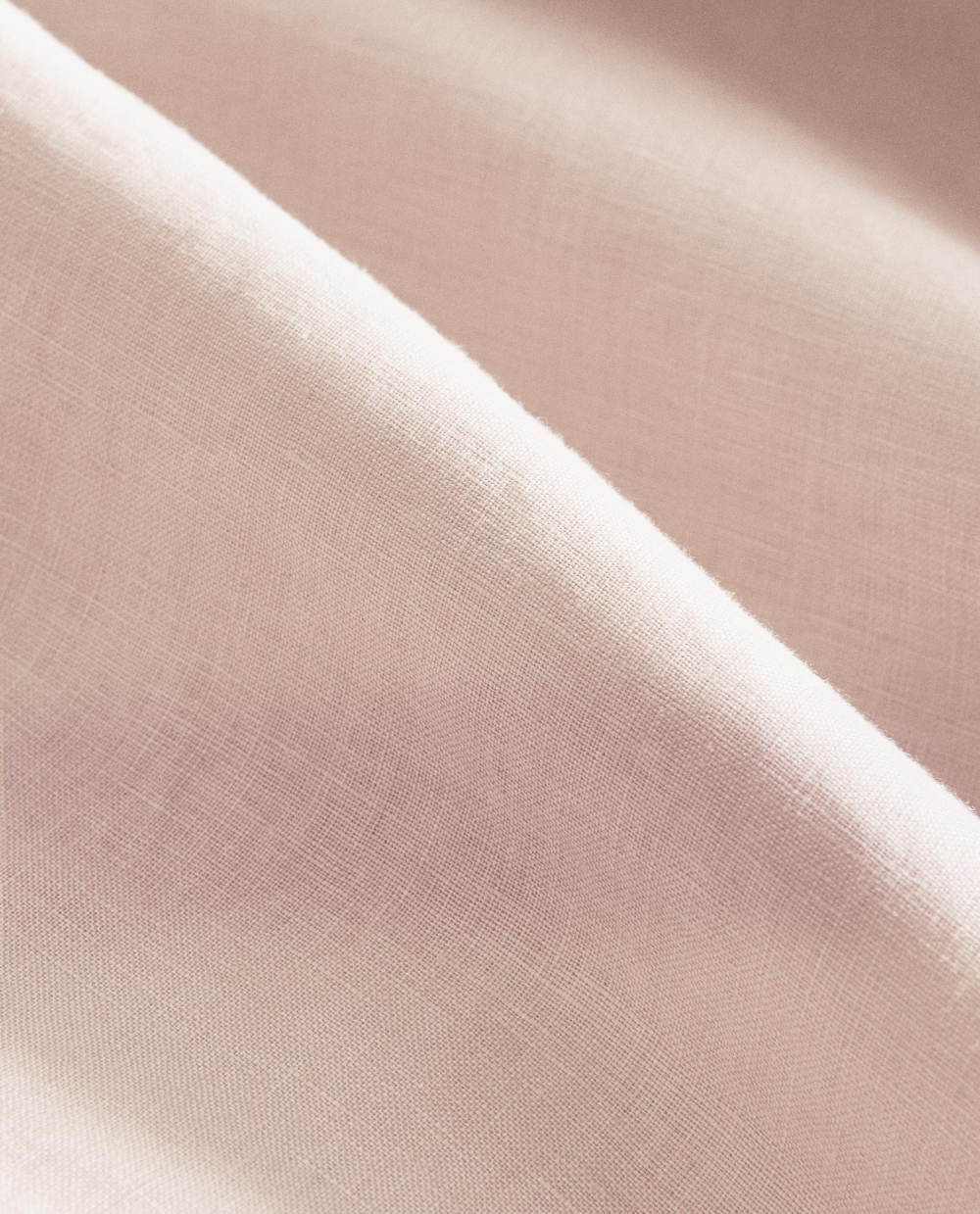 Zara Home - Простыня брюки из постиранного льна, высота 30 см (140 г / м2), розовый, 200х200х30 см