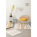 Чехол на подушку макраме горчичного цвета из коллекции ethnic, 35х60 см