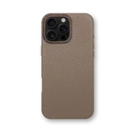 Чехол для iPhone 16 - Зернистая кожа - бежевый