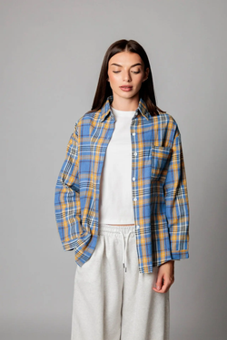 Рубашка женская 1903 синий