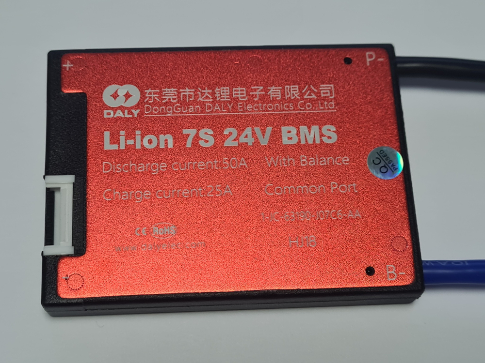 Плата контроля BMS Li-ion 7S 24V 50A