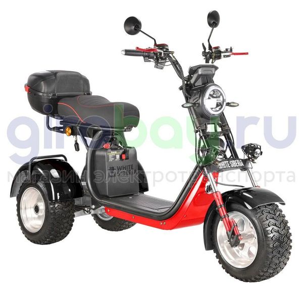Электроскутер WHITE SIBERIA IKRA 5000w - (Черный)