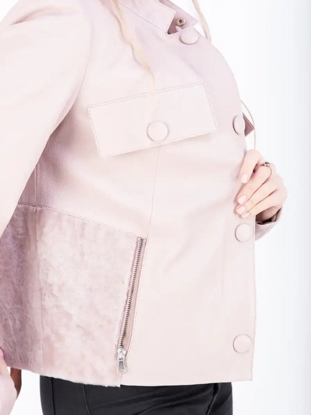 Куртка женская натуральная кожаная оверсайз Турция