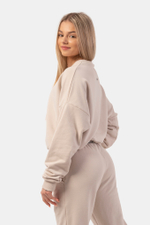 Худи LOOSE FIT SWEATSHIRT "FEELING GOOD" 420 Кремовая