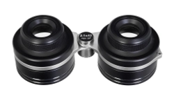Бинокль широкоугольный Sky-Watcher 2,1x42 - вид сверху, серебристые вставки