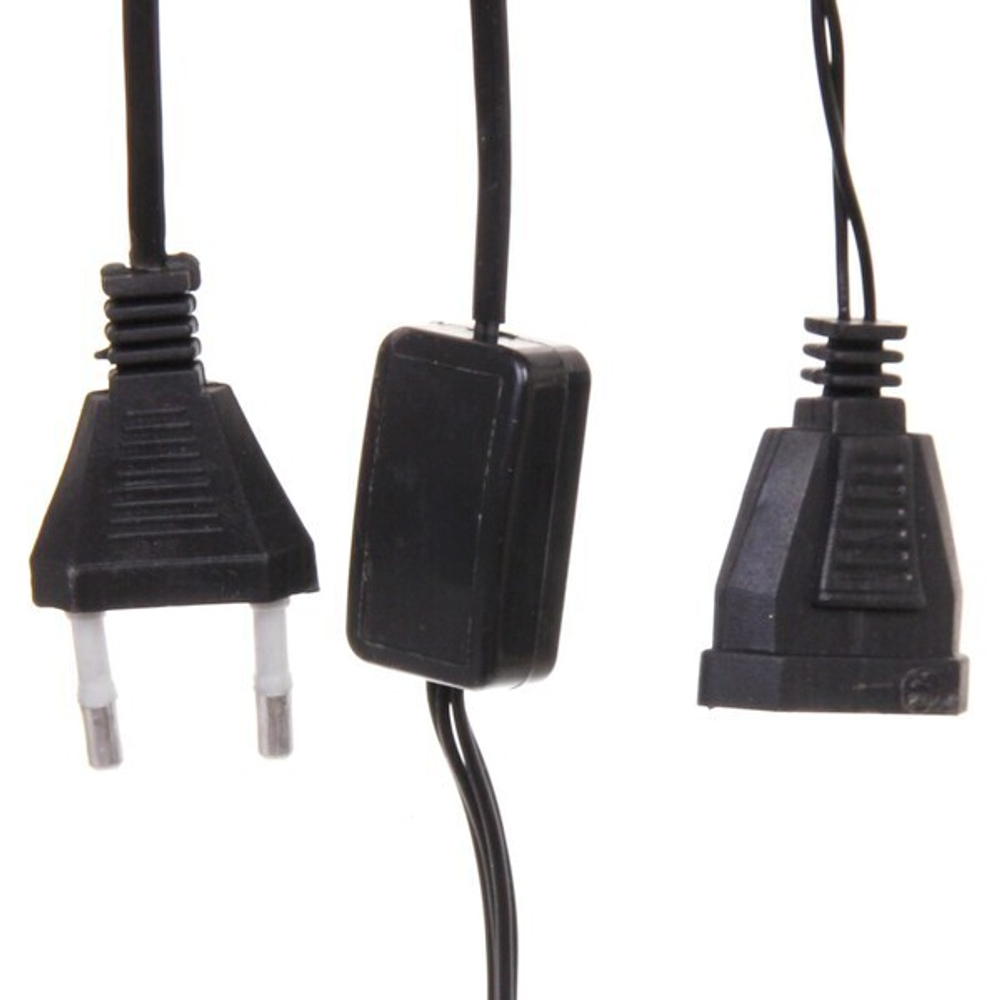 Гирлянда для дома 5м 40 ламп LED «МАТОВЫЙ ШАР», 1,8 см,чёрный пров., авторежим IP-20 RG/RB