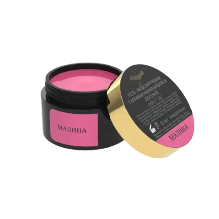 Гель моделирующий самовыравнивающий цветной Малина 15мл ОПЦИЯ