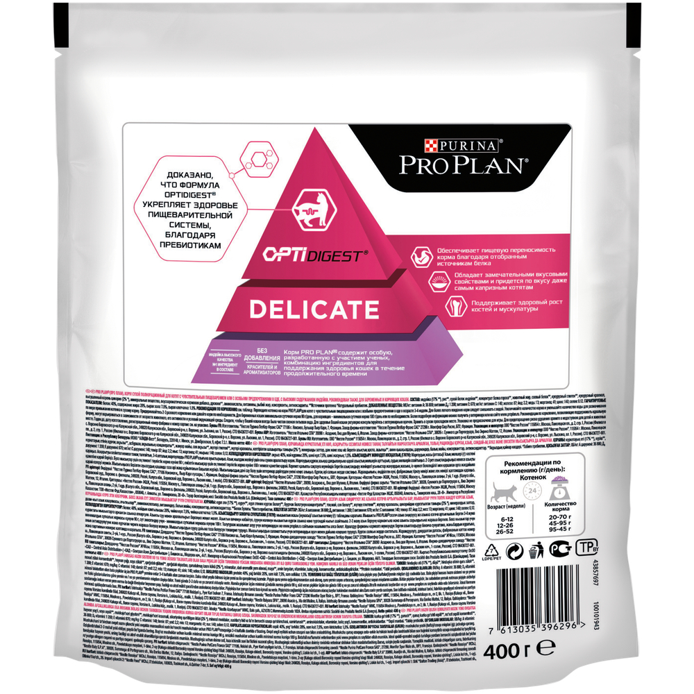 ProPlan для котят с Индейкой чувствительное пищеварение