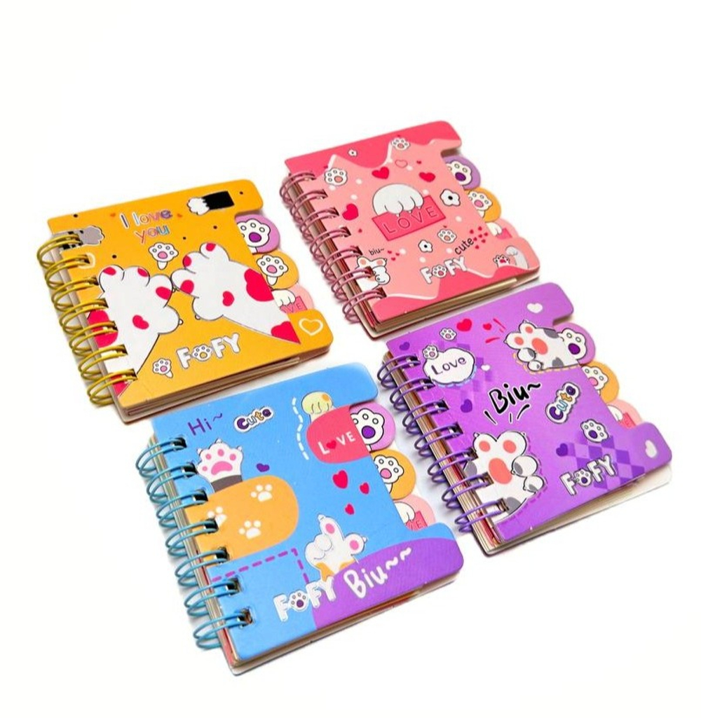 Блокнот "Лапки" 7 см оптом