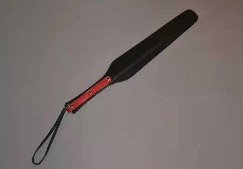 Чёрно-красный спанкер «Лопатка большая» (Цвет: черный с красным)