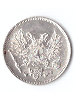 25 пенни 1917 S Россия для Финляндии XF (без короны)