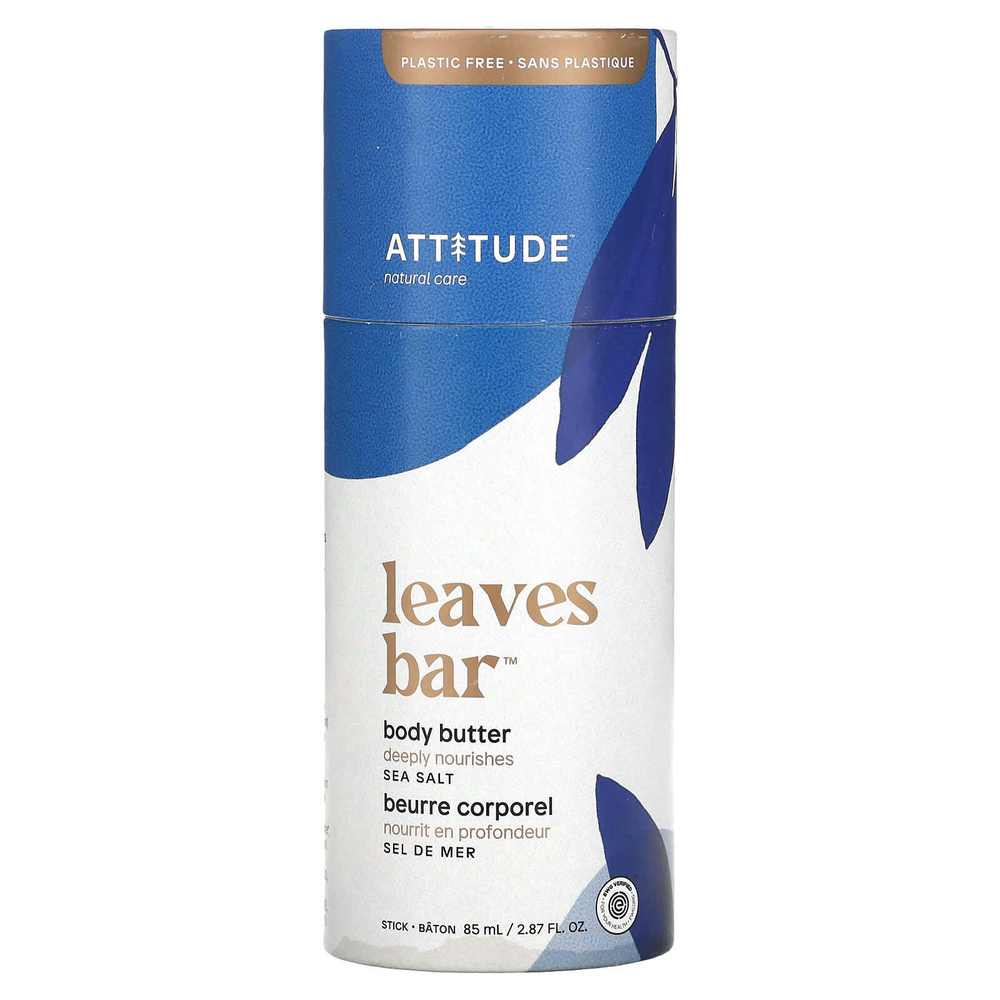 ATTITUDE, Leaves Bar, масло для тела, морская соль, 85 мл (2,87 жидк. унц.)