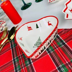 Lenardi 164-051 Салатник 15см НОВЫЙ ГОД в под.уп.(х48)Фарфор