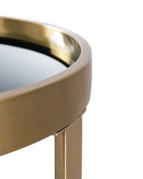 Чёрный приставной столик “Ульм”