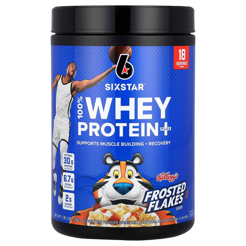 SIXSTAR, 100% Whey Protein Plus, замороженные хлопья от Kellog, 821 г (1,81 фунта)