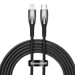 Lightning Кабель Glimmer Series Fast Charging Data Cable Type-C to iP 20W 2m - Black