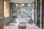 Cмеситель для ванны Gessi Anello, напольный, с душевой лейкой, встраиваемый, цвет Copper Brushed PVD