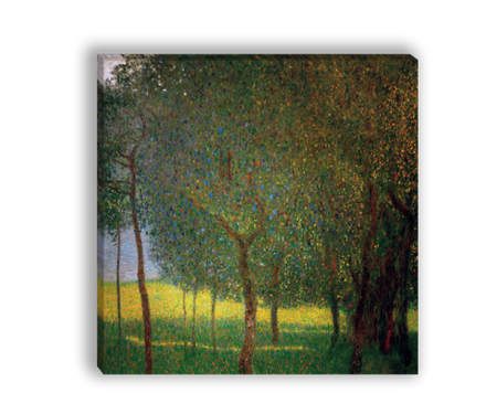 Картина для интерьера "Фруктовые деревья", художник Климт, Густав, печать на холсте