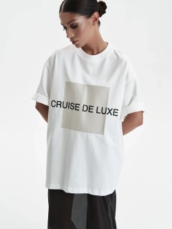 Футболка «Cruise de luxe» с принтом