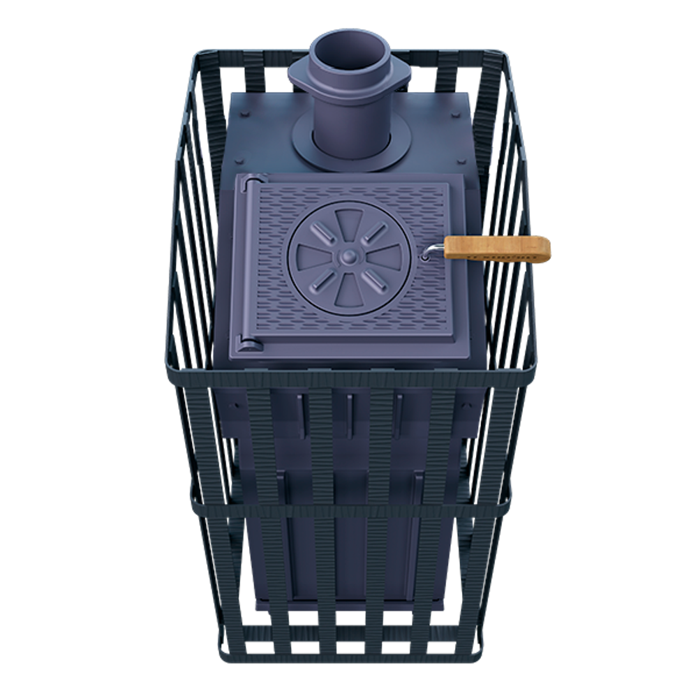 Чугунная печь для бани Гроза 18 (П2) Ураган