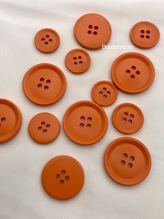 Пуговицы на прокол16 оранжевые