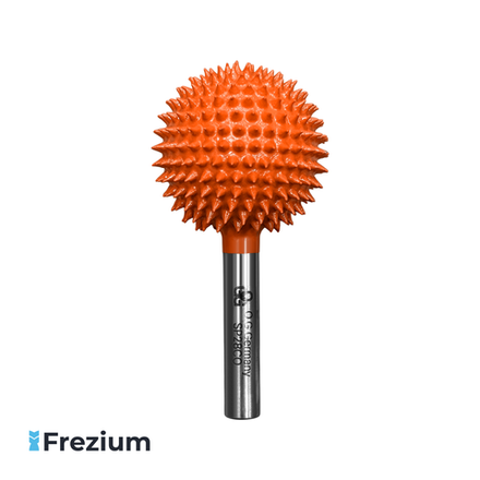 Борфреза твердосплавная по дереву сфера (шар) "O.G.Germany" (28.4x6x26.2x57.1 Грубая Зернистость; SP28CO)