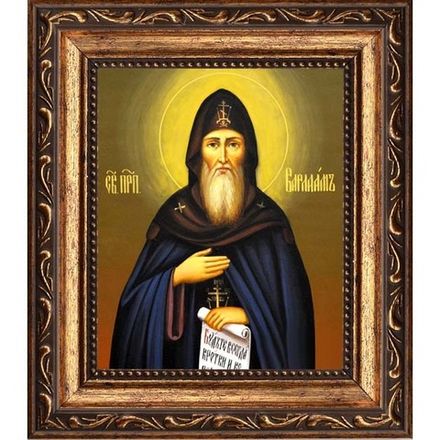 Варлаам Пинежский, Важский, Шенкурский, преподобный. Икона на холсте.