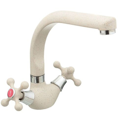 Смеситель для кухни, Frap, с кран-буксой, св-беж, F5408-10
