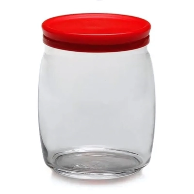Банка CESNI 940 мл с красной пласт.крышкой