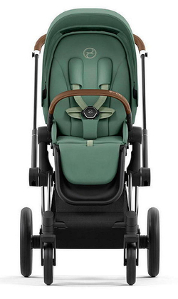 Коляска Cybex Priam IV Chrome Brown complete и автокресло Cloud G i-Size Lava Grey 3 в 1 Leaf Green