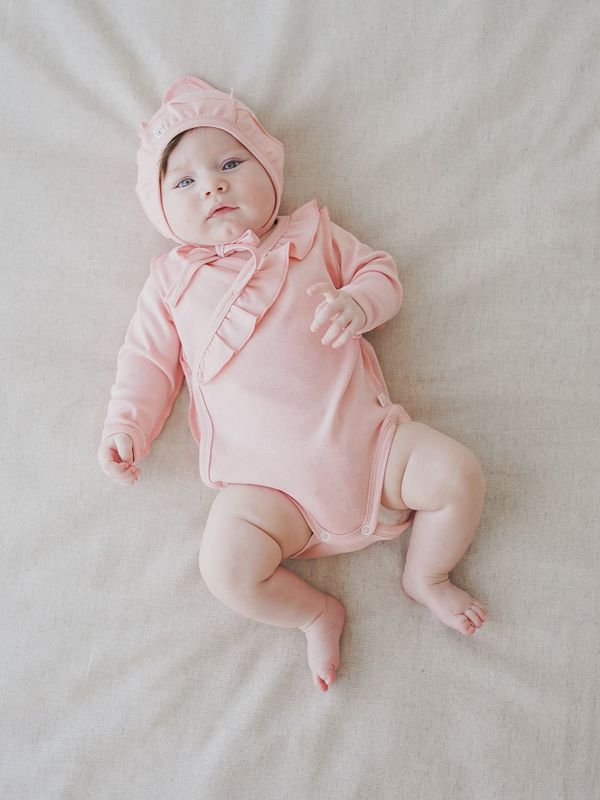 Чепчик с рюшей 