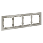 Рамка стеклянная VOLTUM S70 на 4 поста, (шелк, стекло)